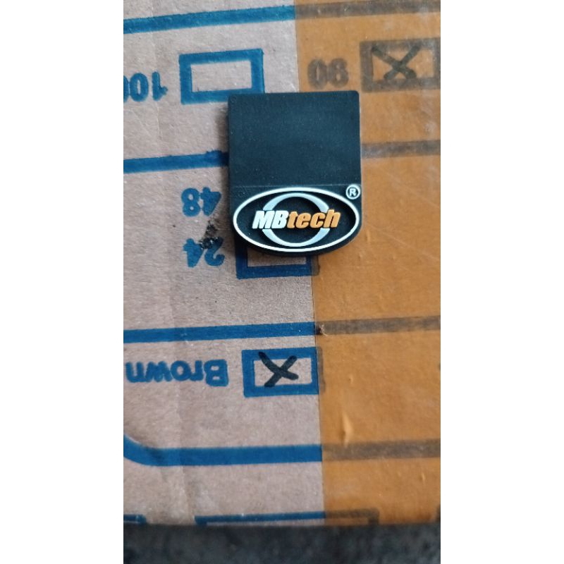 lebel mbtech logo jok motor mobil mbtech