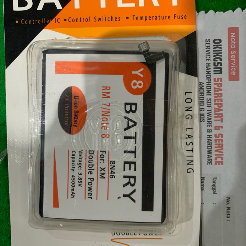 ( Double Power ) Baterai Bateray Xiaomi Redmi 7 / Note 8 BN46 Double Power