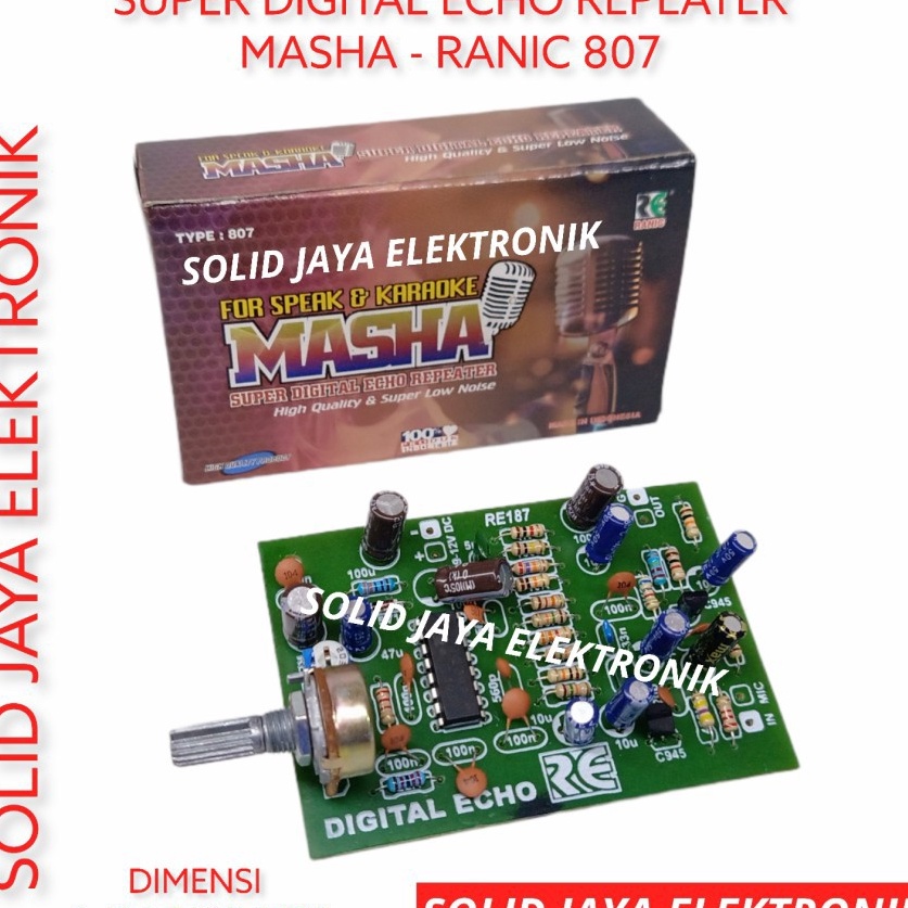 JPl KIT DIGITAL ECHO REPEATER KARAOKE DAN VOKAL VOCAL MIC MIK MICROPHONE LOW NOISE MASHA RANIC 87