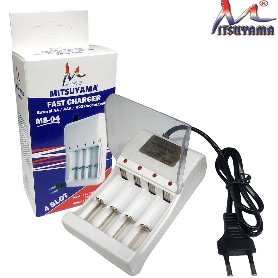 COD NEWPRODUCT Charger Baterai AA  AAA 4 slot Mitsuyama MS4