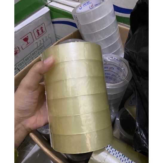 

TEBUS MURAH LAKBAN OPP 6 PCS CLEAR BENING 24MM STAR TAPE MURAHHHHH KUALITAS TERBAIK