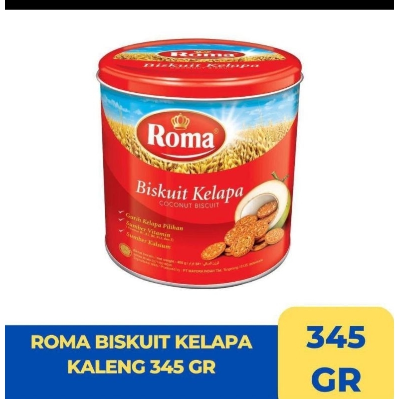 Roma Biskuit Kelapa Kaleng 345gr
