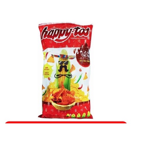 

Ready COD Termurah Snack Happytos Tortila Chips Hot Chili 140gr