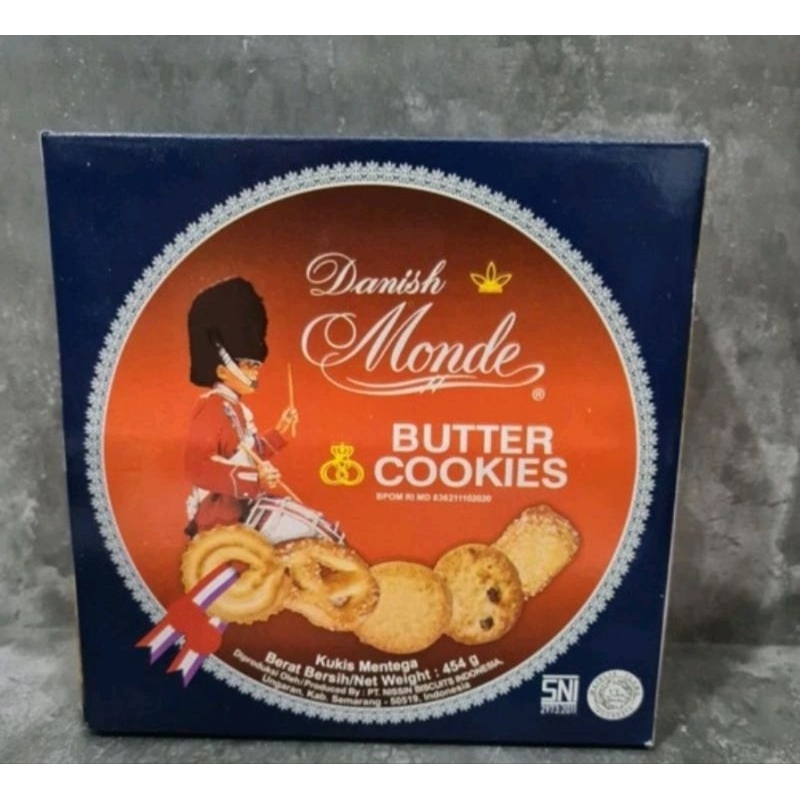 

DANISH MONDE BUTTER COOKIES 454 GRAM HARGA PERKARTON ISI 12 KALENG