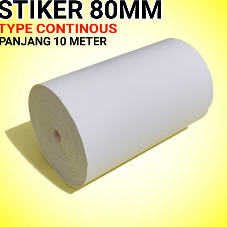 

D2289 KERTAS THERMAL LABEL STIKER 8MM PANJANG 1 METER