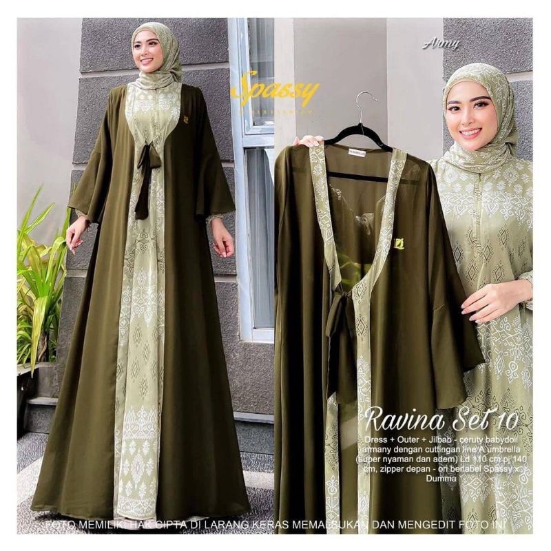 Ravina Set/Ravina Set 4/Ravina Set 5/Ravina Set 12/Ravina Set 13/Ravina Set 16/Gamis set rompi 2in1/
