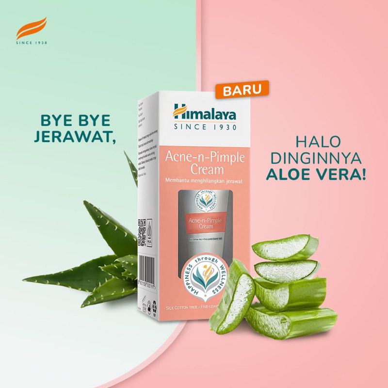 QEILA - HIMALAYA Acne N Pimple Cream 30 gram | Krim Penghilang Bekas Jerawat