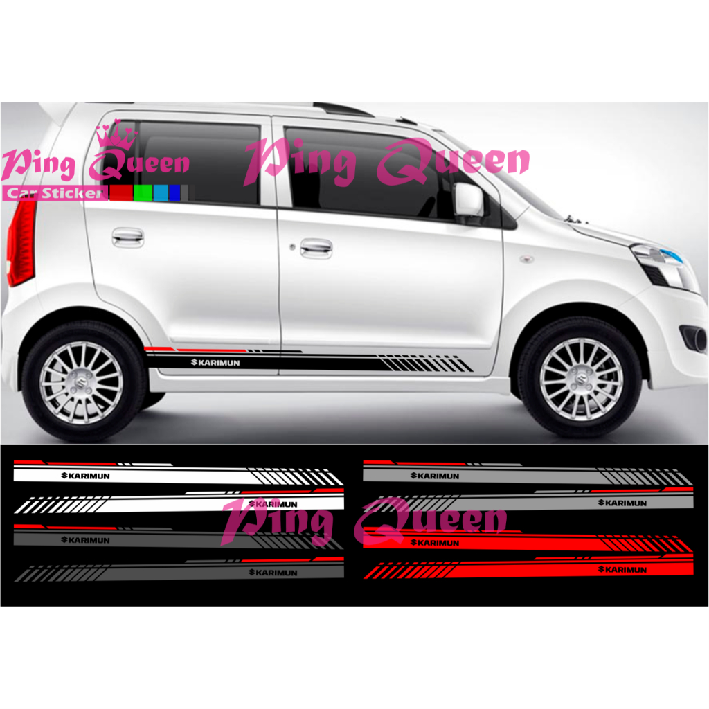 Sticker stiker mobil karimun striping sticker list mobil suzuki karimun