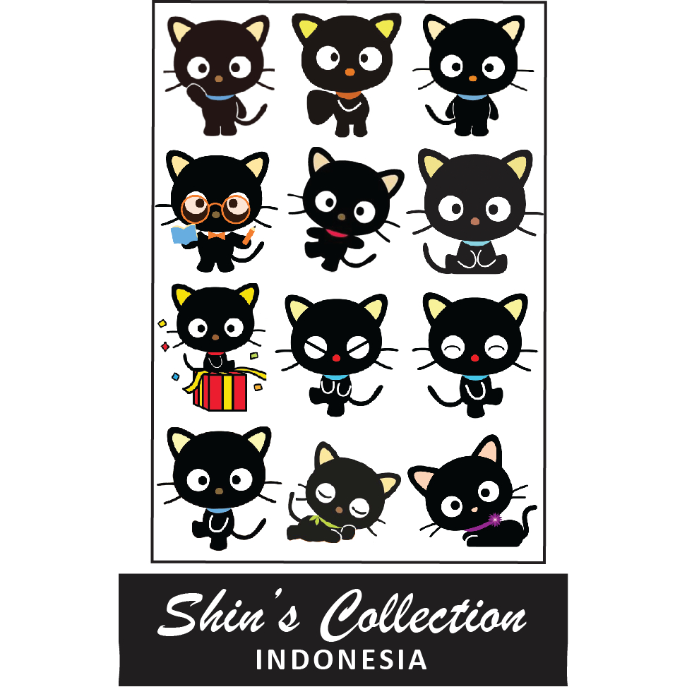 

Sticker stiker murah antiair transparan Choco cat sanrio 1 pc