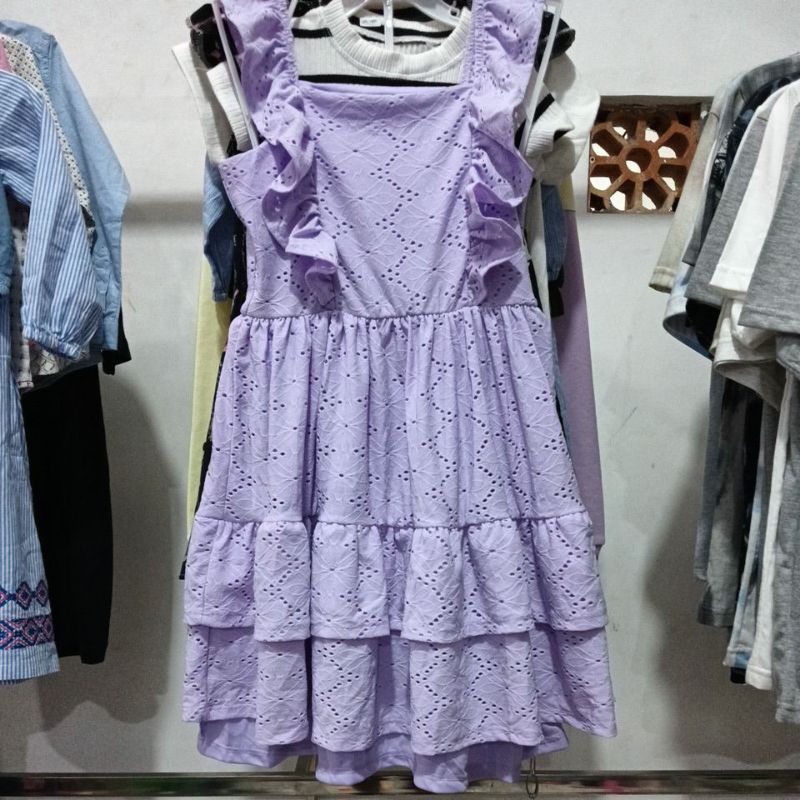 dress anak perempuan brokat umur 10 tahun