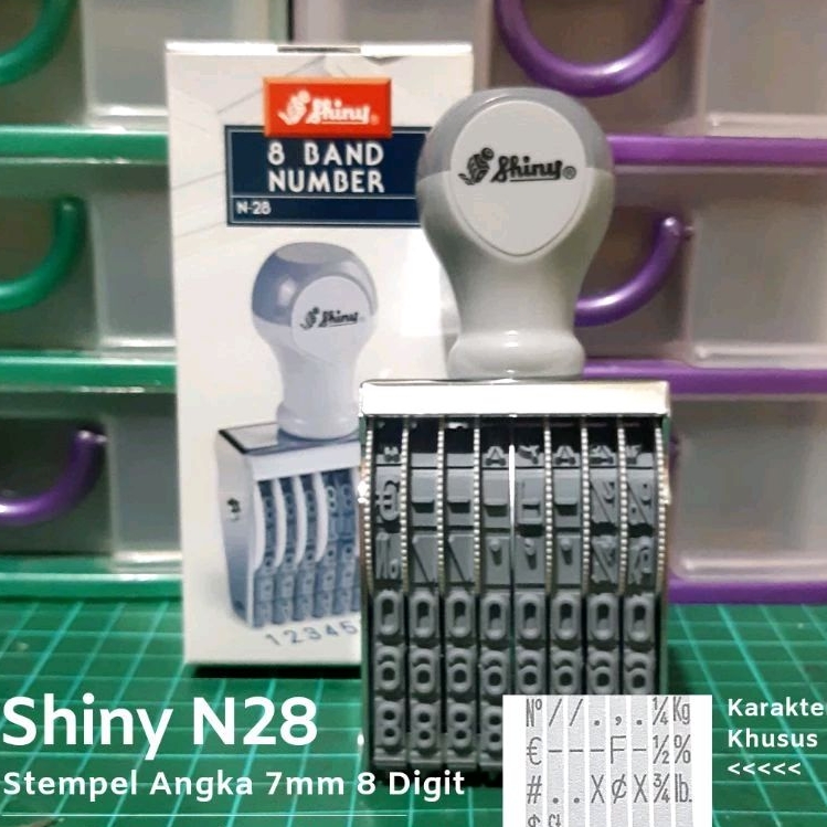 

Stempel Manual Angka 8 Digit 7mm 9mm Shiny N28 N18 / N-18 N-28