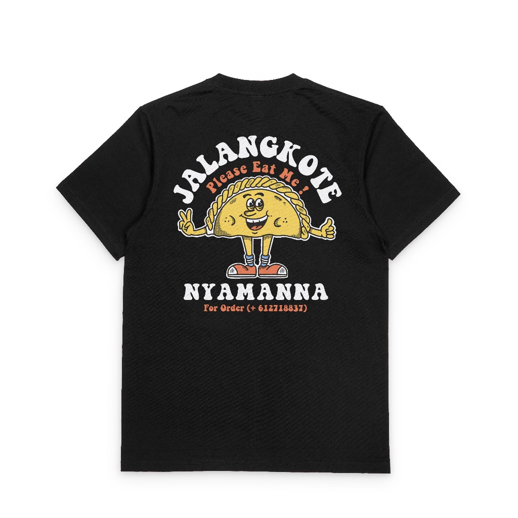 Kaos Makassar Bajiki Jalangkote Lengan Pendek 100% Katun Premium