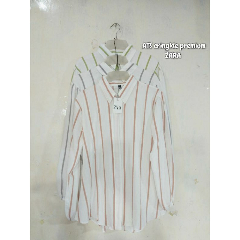 KEMEJA PANJANG WANITA/HEM CRINGKLE SALUR