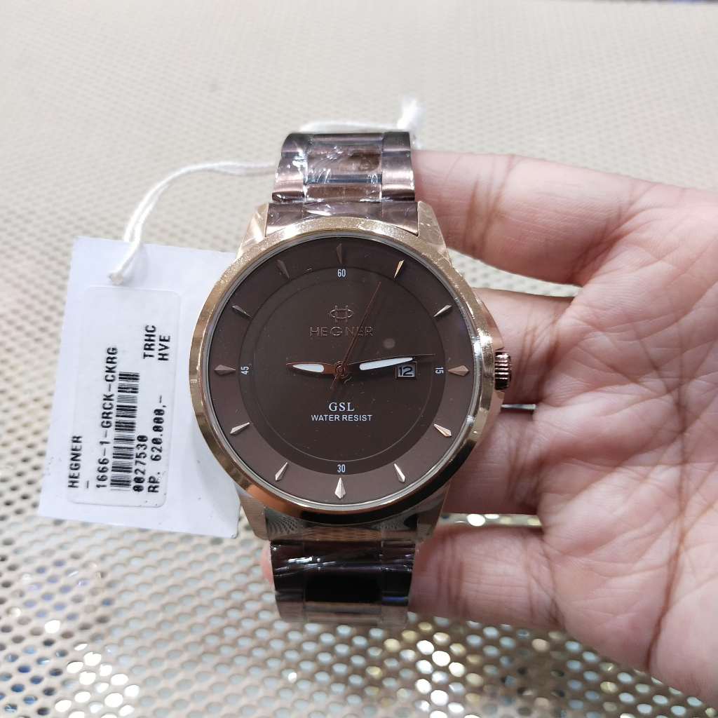 Hegner 1666 Jam Tangan Pria Original