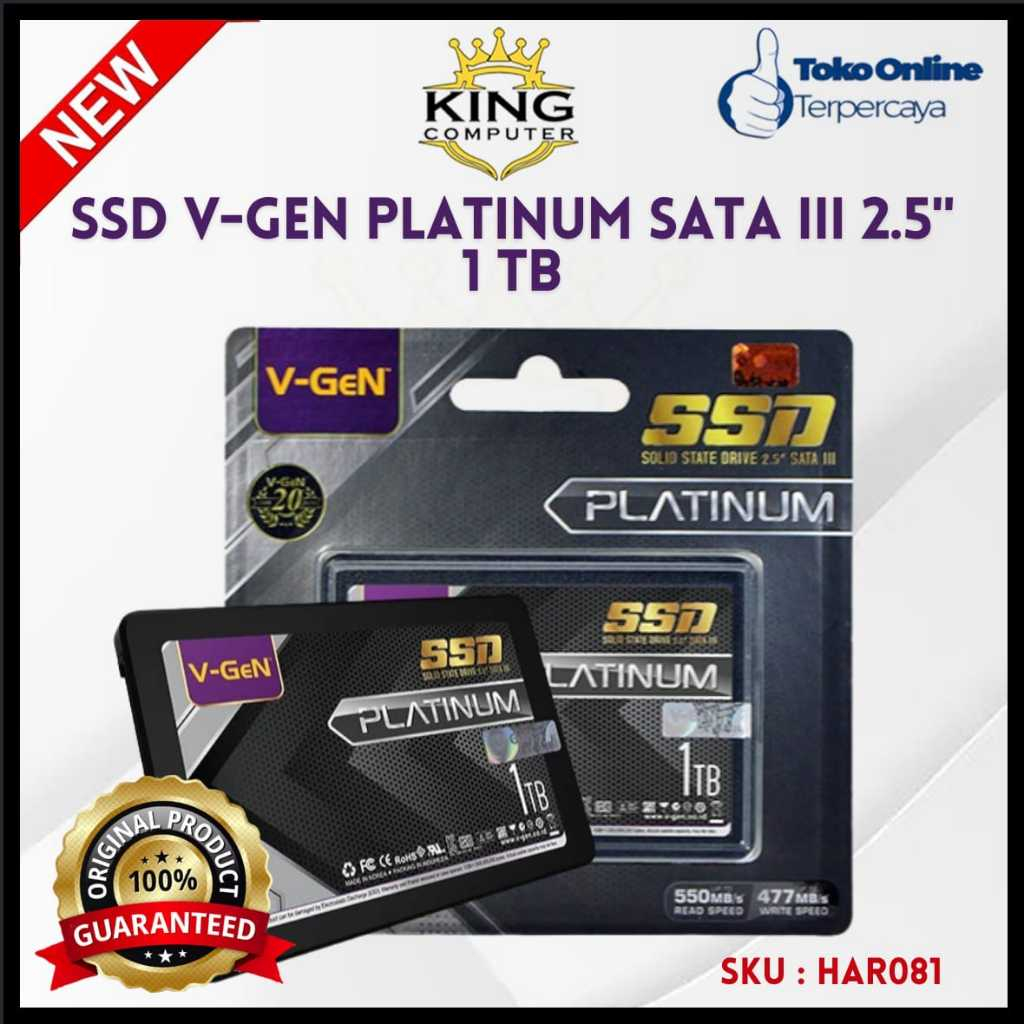 SSD V-GEN 1TB SATA 3 - SSD 2.5 INCH SATA III - SSD VGEN PLATINUM GARANSI RESMI