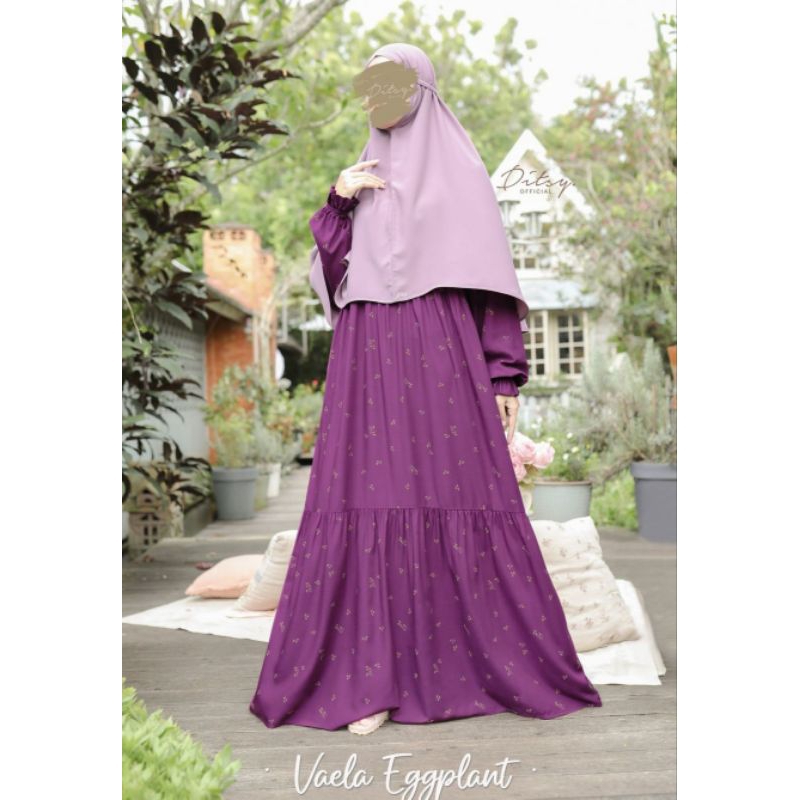 DITSY NIGHTGOWN VAELA EGGPLANT size M