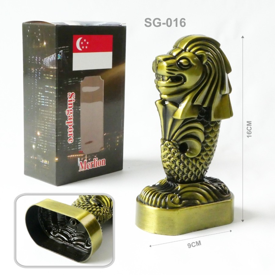 Merlion Singapore Miniatur Menara Patung