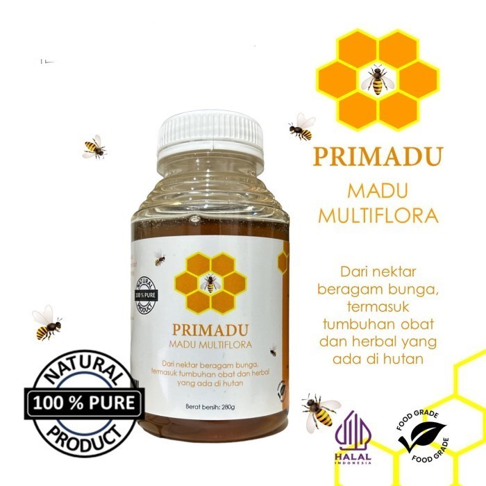 

PRIMADU Madu Multiflora 280g Madu Murni dari Alam Indonesia