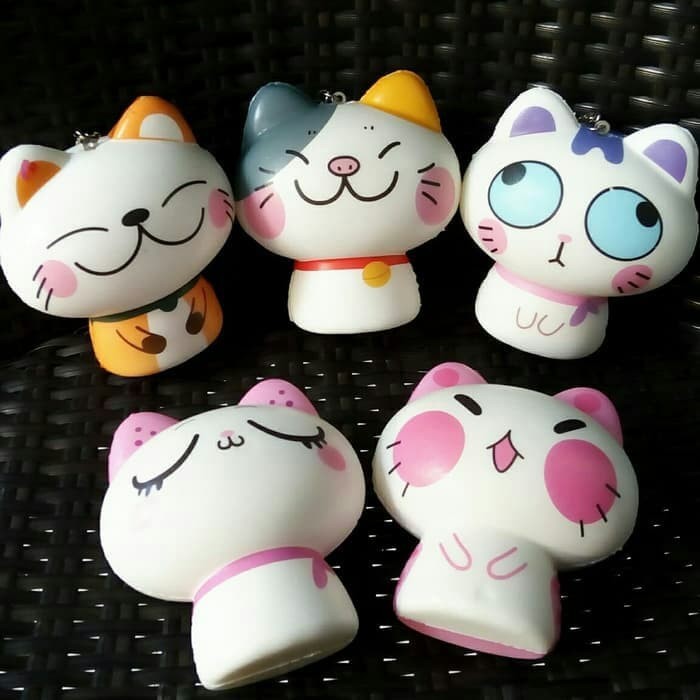Squishy Kucing Molang Lucu Gantungan Kunci Molang