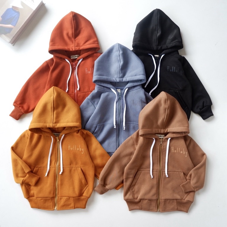 Banyak Dipakai Hollaby Hoodie Zipper Anak 16thn  Jaket Anak