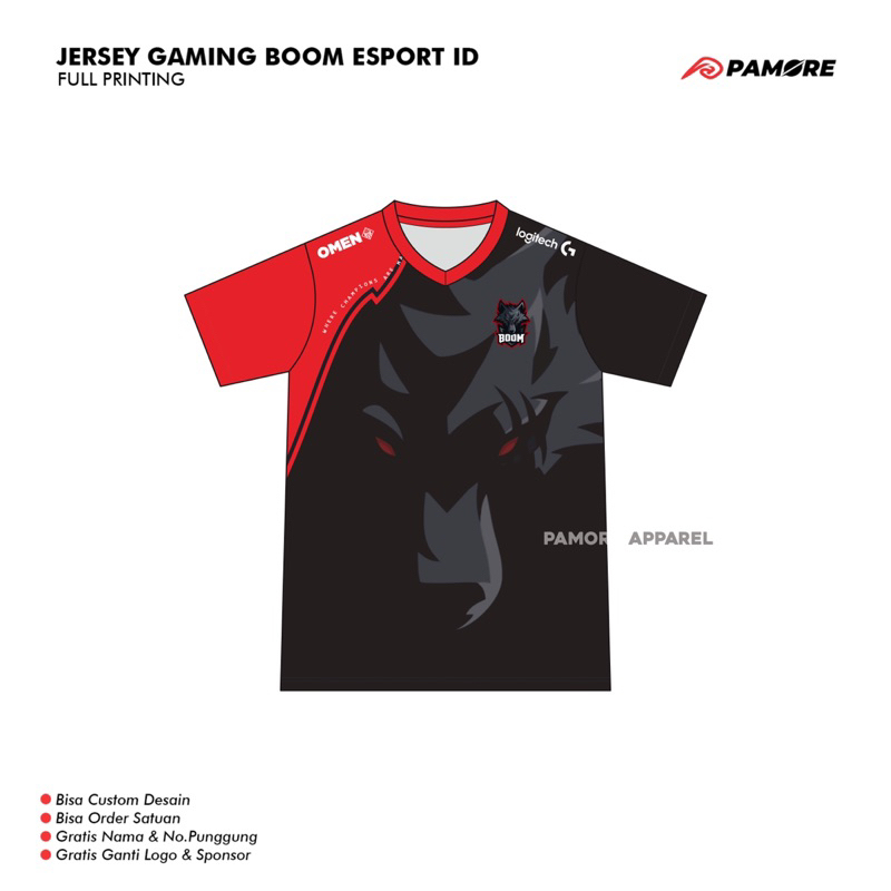 JERSEY GAMING  BOOM ESPORT ID / FREE NICKNAME