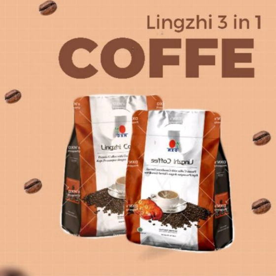 

DXN Lingzhi Coffe 3 in 1 kopi sama jamur sehat