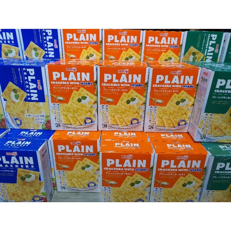 

Meiji Plain Crackers Sesame | Oat 104gr Expired oktober 2025