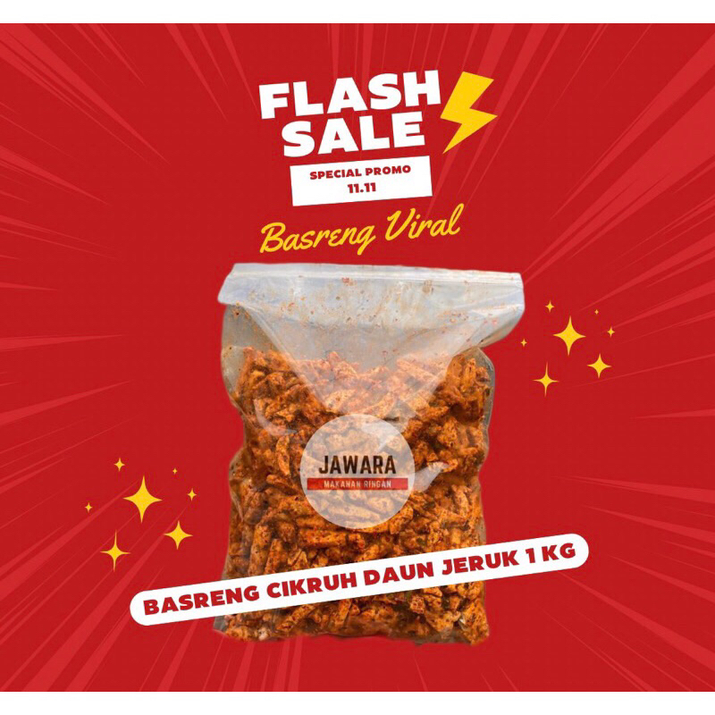 

Basreng jawara pedas daun jeruk 1kg