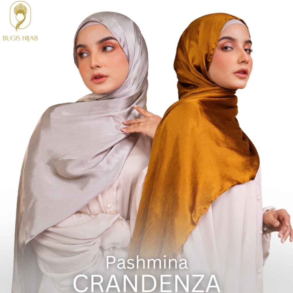 Terlaris Bugis Hijab  Kerudung Pashmina Crandenza  Hijab Pashmina