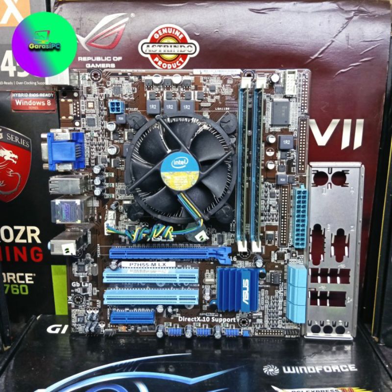 Motherboard H55 Asus Processor Intel® Core™ i5-650 RAM 8Gb DDr3