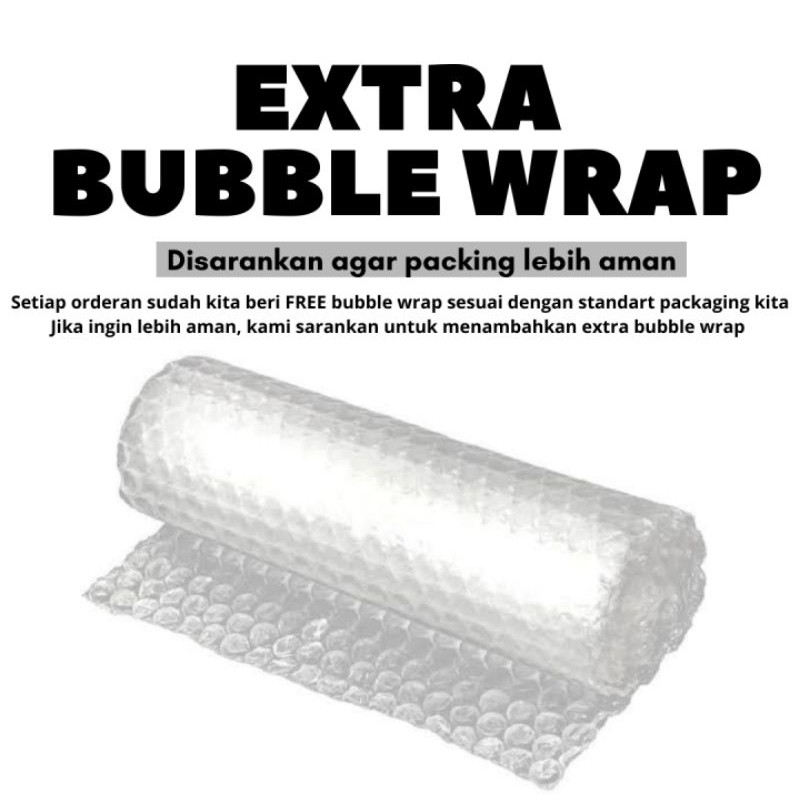 

Tambahan kardus / bubble wrap