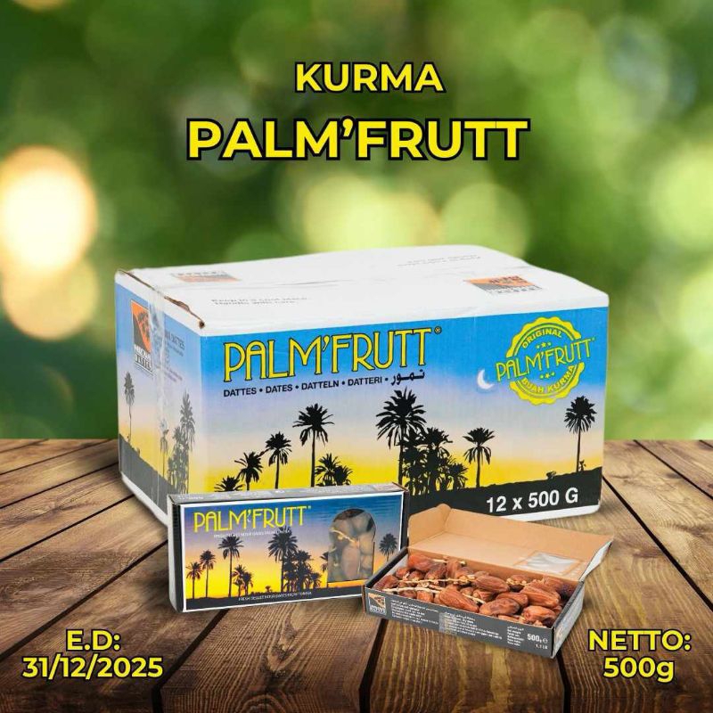 

Kurma Tunisia Tangkai Palmfrutt Original 500g x 12 Pack