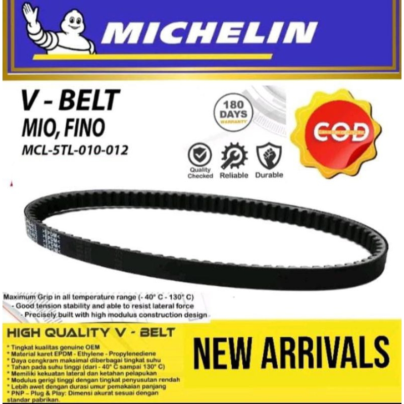 michelin vbelt mio nouvo fino mio soul karbu 5TL v-belt original michelin yamaha mio kode 5TL
