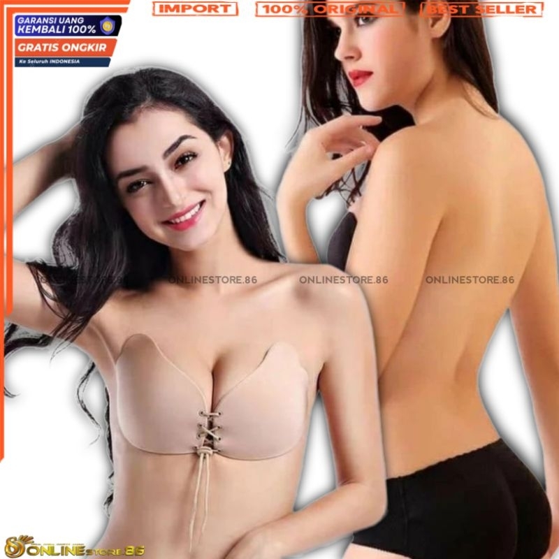 Bra Tempel Tanpa Tali Invisible bra Nu bra silikon Bh Wings V shape Silicone underwear