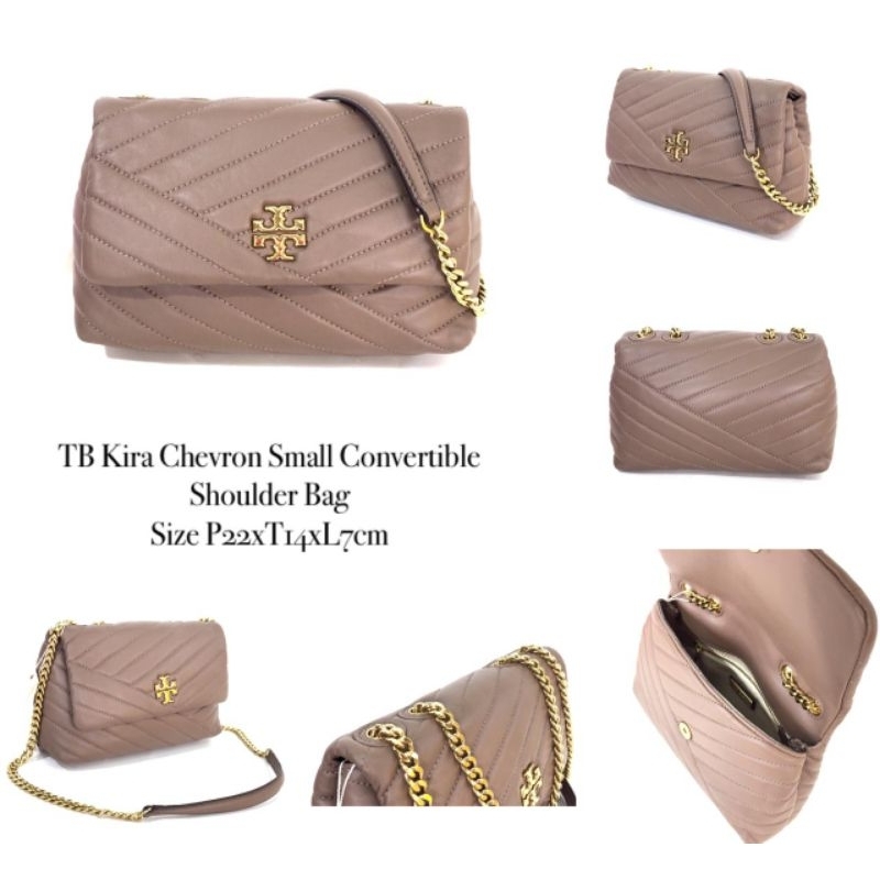 Shoulder Bag Small Tb Kira Chevron Convertible
