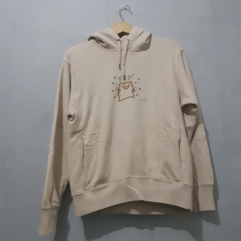 HOODIE WANITA MURAH PREMIUM BAHAN TEBAL UNIQLO LINE STICKER