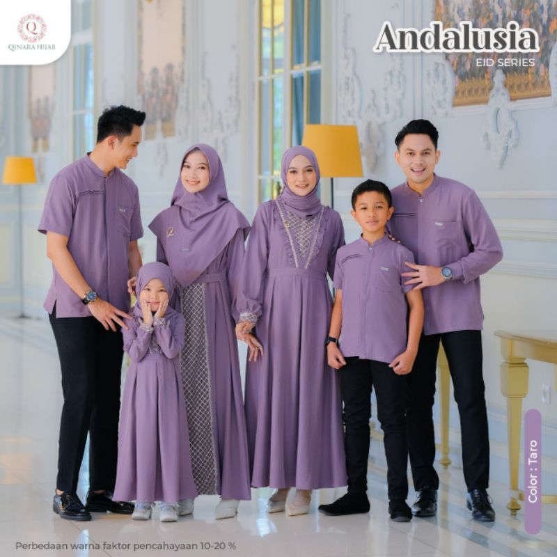 READY STOK Sarimbit Andalusia/sarimbit lebaran/sarimbit polos