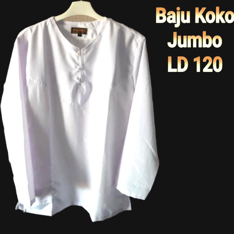 KALTIM Baju Koko Jumbo XL LD 120 Tanpa Kerah
