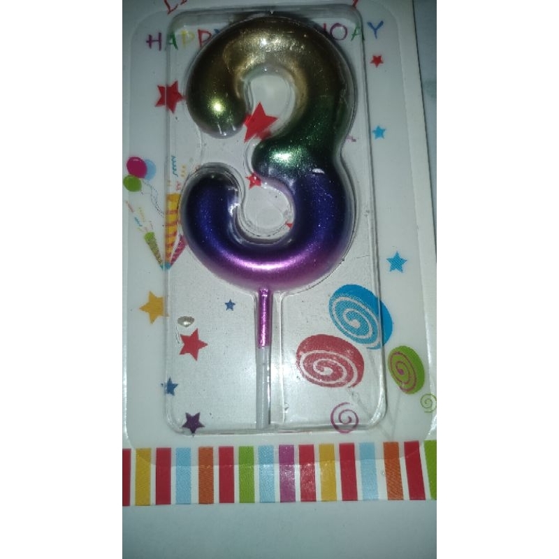 lilin angka 3