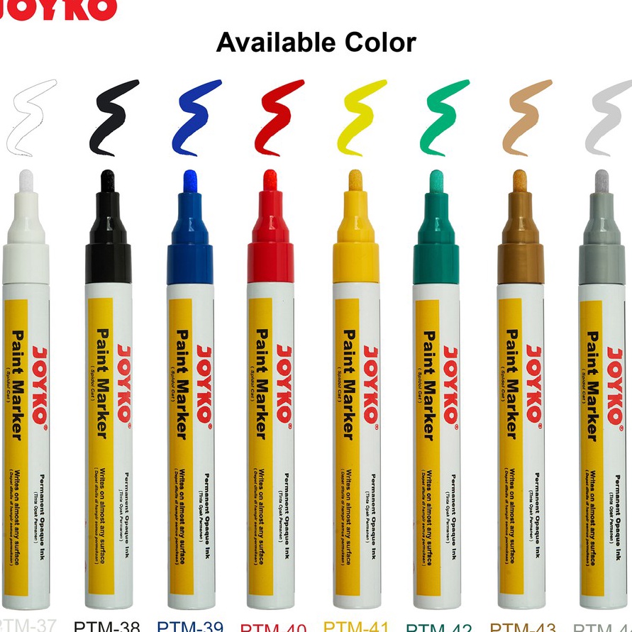 

Terlaku Joyko Paint Marker Color Spidol Cat Permanen Warna
