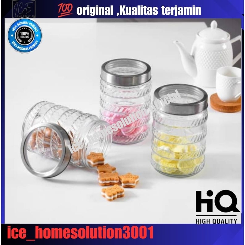 Krishome 1.1 Ltr Set 3 Pcs Stoples Medium Strips/toples kue/toples
