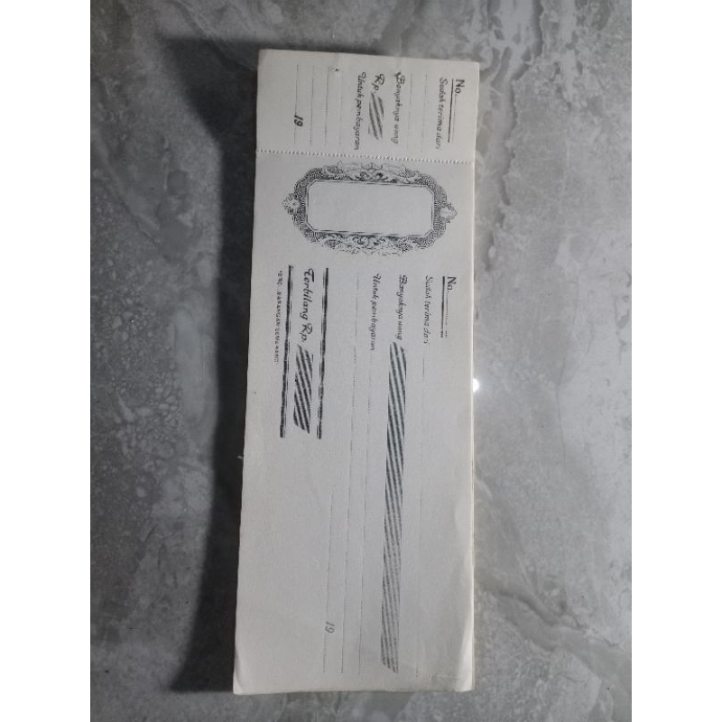 

Kwitansi Lama Tahun 19 San (S217)