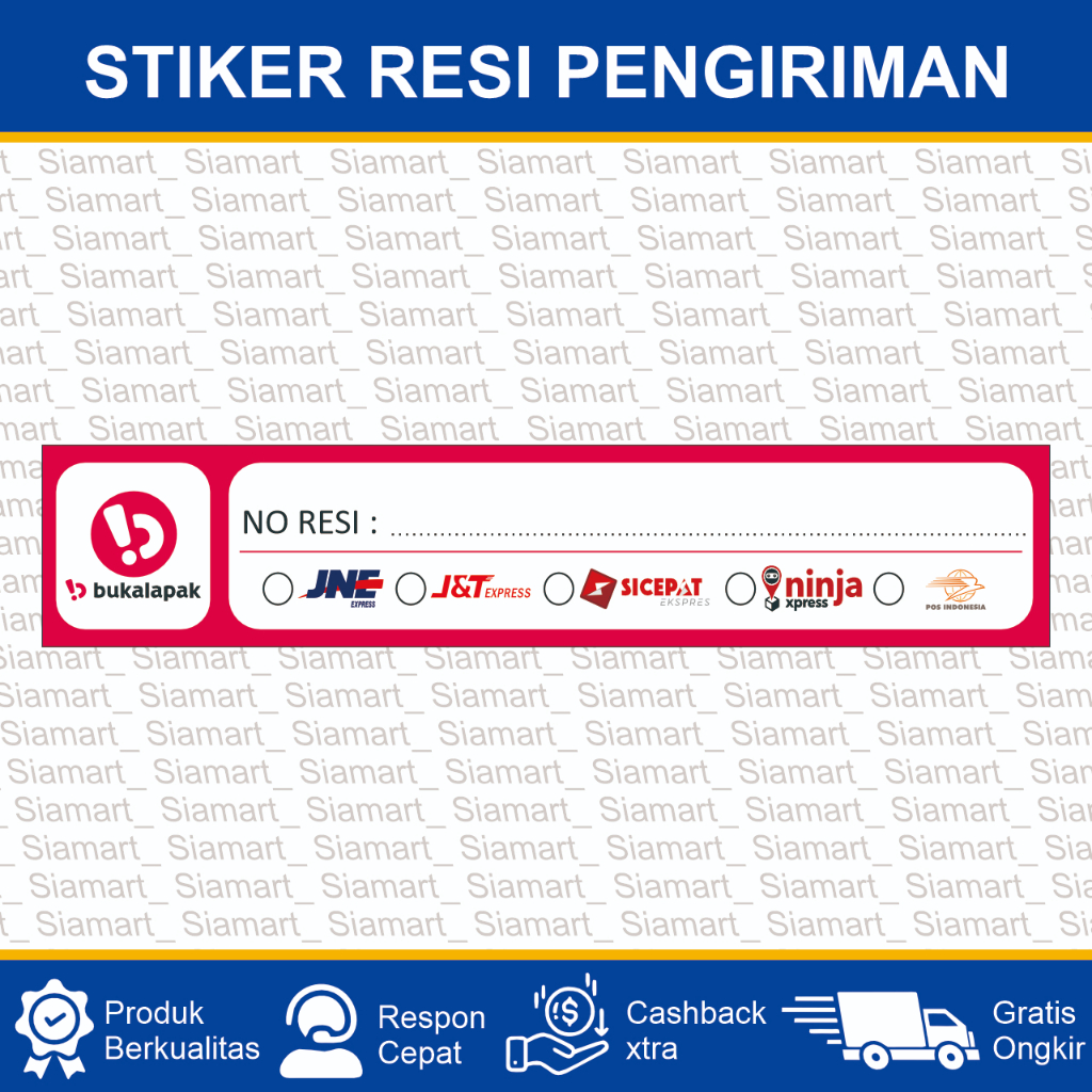 

[ ISI 100PCS ]Stiker Resi Pengiriman Label Resi Pengiriman ( BL )