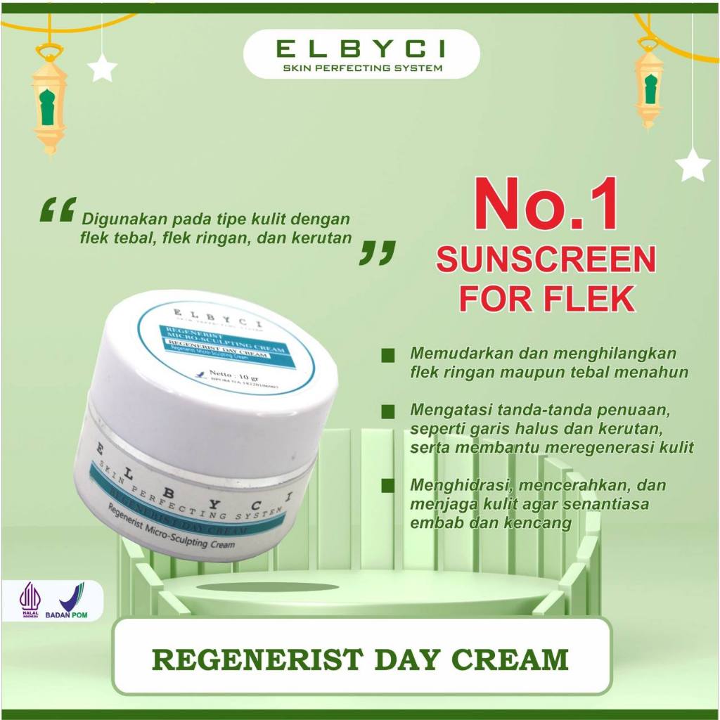ELBYCI DAY Regenerist - Cream Siang Flek SPF atasi Bintik Hitam
