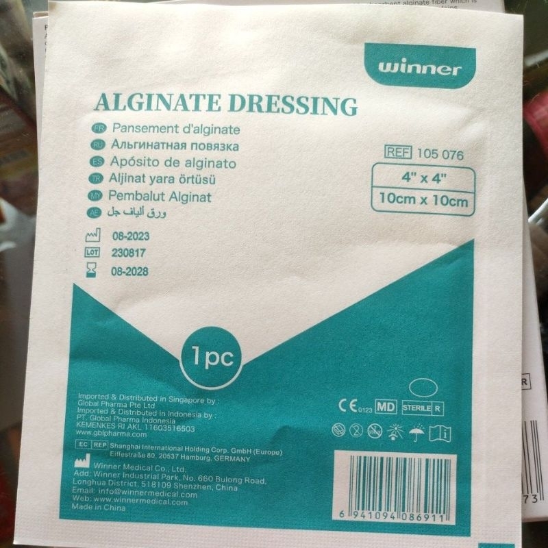 ALGINATE DRESSING WINNER | DERMAFIX Pembalut Dressing Luka dan Perdarahan
