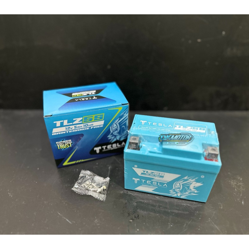 Aki Tesla 5A 5 Ampere Beat Vario 110 Scoopy Genio NVL Mio J