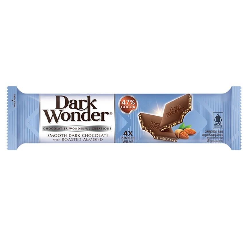 

Dark Wonder Smooth Dark Chocolate Roasted Almond 4 x 14 g