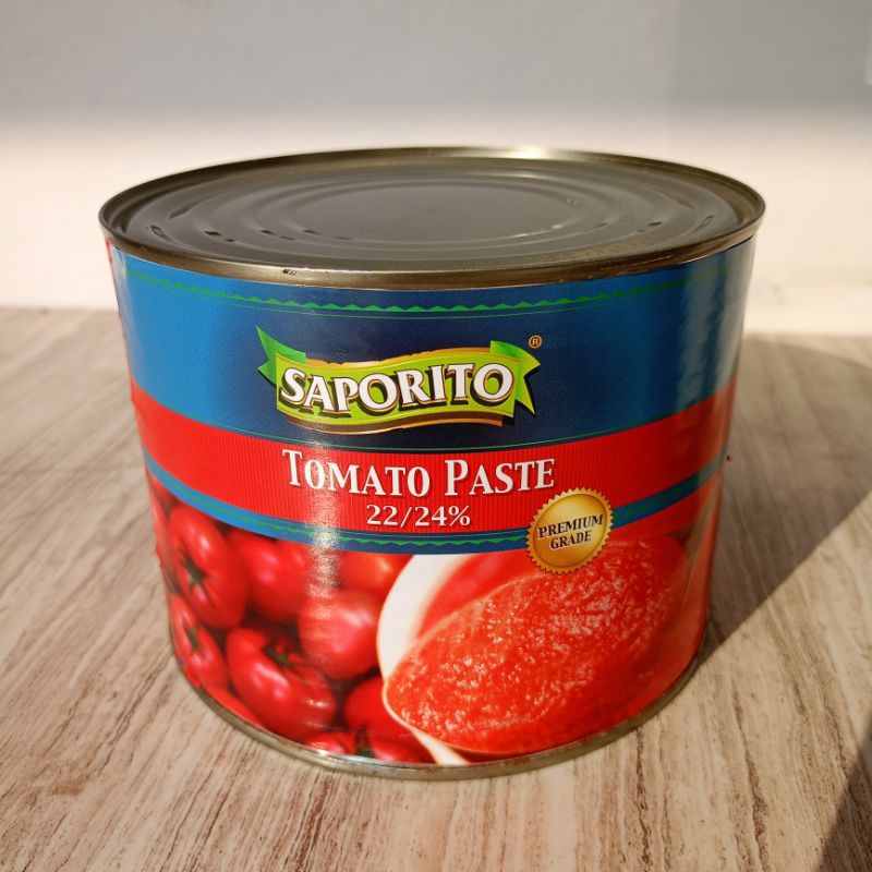 

[ 2 kg ] SAPORITO tomato paste green leaf / pasta tomat tomato puree fresh tomato jus buah tomat segar