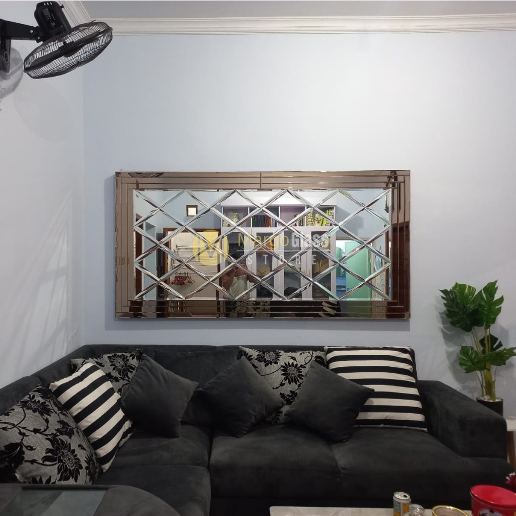 Cermin Bevel / Cermin Dinding / Cermin Hias