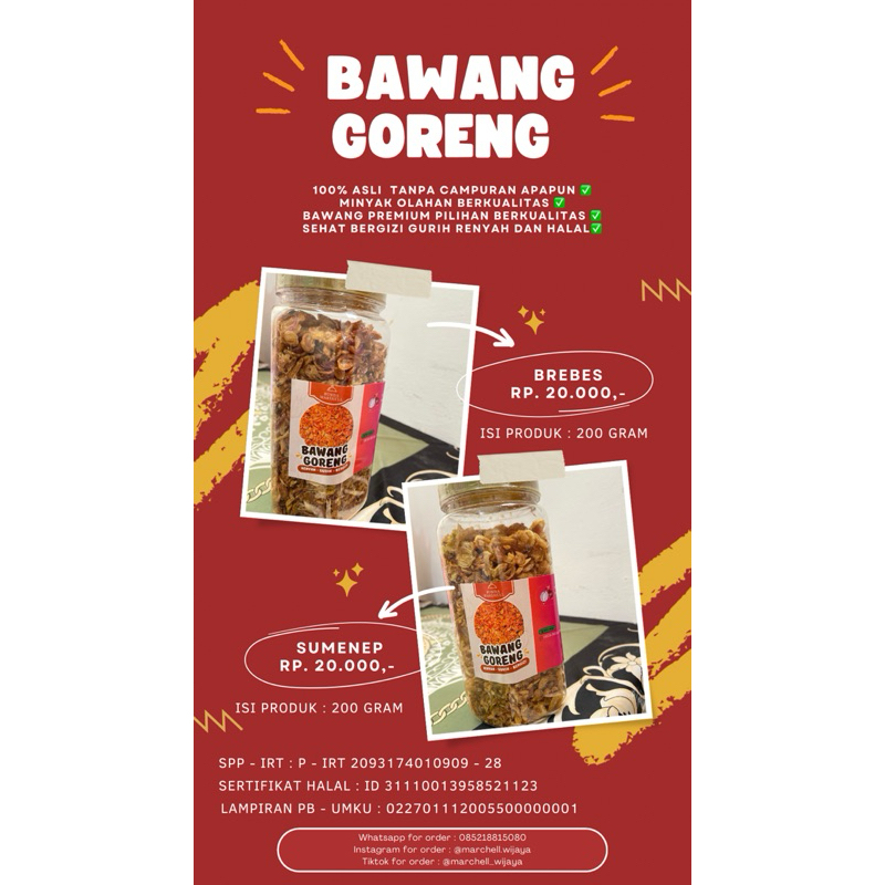 

Bawang goreng brebes